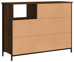 Aparador 100x33x75 cm derivados de madeira carvalho castanho