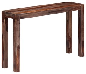 vidaXL Mesa consola 120x30x76 cm madeira de acácia maciça cinzento
