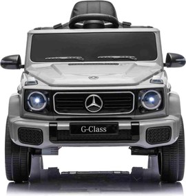 Carro elétrico Crianças 3 a 7 anos Mercedes-Benz 12V G580 Bateria Lìtio, controlo Remoto cinzento
