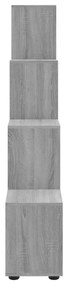 Estante escada/prateleira 142 cm derivados madeira cinza sonoma