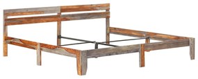 Estrutura de cama sem colchão 200x200 cm madeira maciça