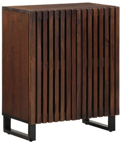 vidaXL Aparador 60x34x75 cm madeira de mangueira maciça castanho