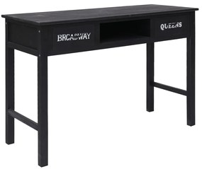 Mesa consola 110x45x76 cm madeira preto