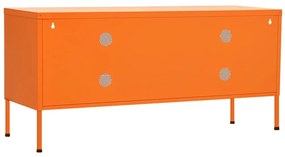 Móvel de TV aço 105x35x50 cm laranja