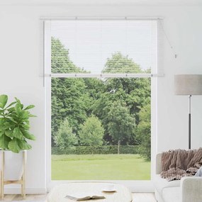 vidaXL Persianas venecianas com cortinas Branco 220 x 155 cm Alumínio