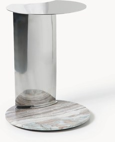 Mesa de apoio redonda com base em mármore Kerrington