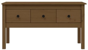 Mesa de centro 102x49x55 cm pinho maciço castanho mel