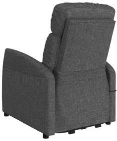 Poltrona elevatória tecido cinzento-escuro