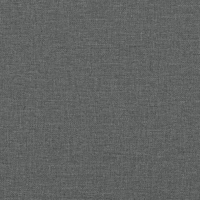 Banco 80x40x49 cm tecido cinzento-escuro