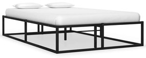 vidaXL Estrutura de cama 120x200 cm metal preto