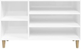 Sapateira 102x36x60 cm derivados de madeira branco brilhante