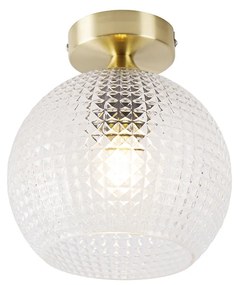 LED Candeeiro de Teto Inteligente Art Déco Latão c/ Wifi A60 - Sphere Art Deco