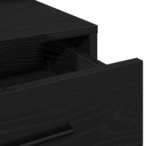 Mesa de Maquilhagem vidaXL com Luzes de LED Carvalho Preto 79x41x135 c