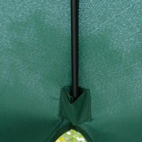 Chapéu de Sol de Jardim Ø266x250 cm Proteção UV50+ Chapéu de Sol de Al