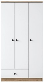 Roupeiro BA117 – Nogueira Branca – 90x170x42,5 cm