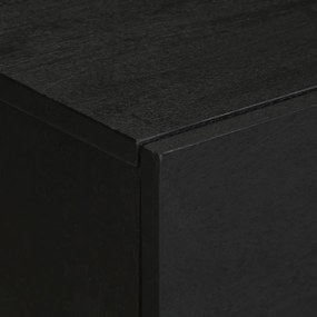 Mesa de cabeceira 50x33x60 cm derivados de madeira preto