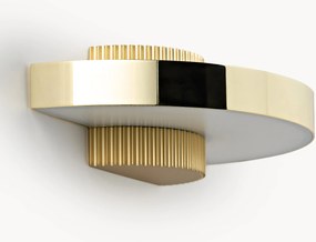 Candeeiro de parede LED com base ondulada Elna