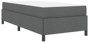 Cama Box Cinza escuro, Preto 90 x 190 cm
