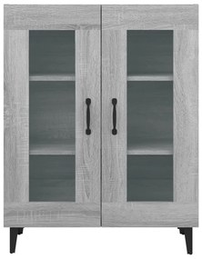Aparador 69,5x34x90 cm derivados de madeira cinzento sonoma