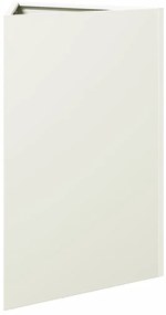Vaso/floreira de jardim triangular 2 pcs 50x43x75 cm aço branco