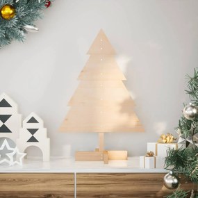 Árvore de Natal em madeira decorativa 70 cm madeira maciça
