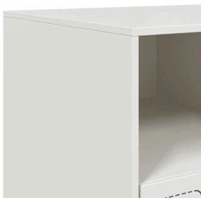 Móvel de TV 99x39x44 cm aço branco