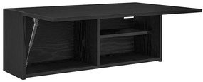 Armário parede p/ casa banho 80x25x30 cm deriv. madeira preto
