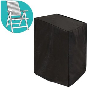 Capa para Cadeira Poltrona Preto PVC 89 x 76 x 107 cm