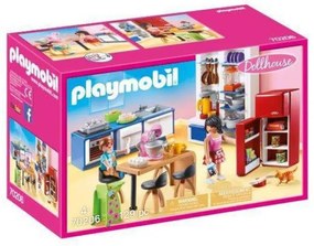 Playset Dollhouse Kitchen Playmobil 70206 (129 Pcs)