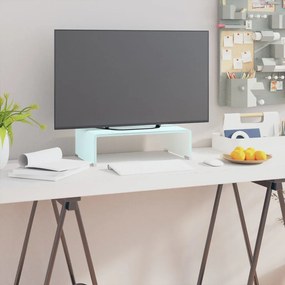 Suporte de TV/monitores em vidro 40x25x11 cm branco