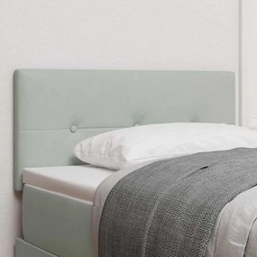 Cabeceira vidaXL Botão Almofadado Cinza Claro 80 cm Veludo