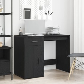 Mesa vidaXL Preta Carvalho 100x49x75 cm Madeira engenheirada