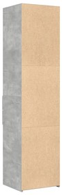 Armário alto 45x42,5x185 cm derivados de madeira cinza cimento