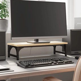 vidaXL Suporte monitor 55x23x14 cm derivados madeira carvalho sonoma