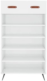 Sapateira 60x35x105 cm derivados de madeira branco brilhante