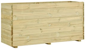 vidaXL Canteiro elevado jardim c/ base 150x50x75 cm pinho impregnado