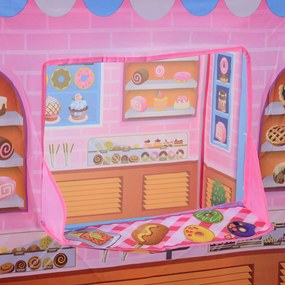Loja de doces para brincar Zona infantil Presente fácil de montar para crianças 93x69 x103cm 0,75 kg Rosa
