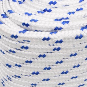 Corda de barco 16 mm 25 m polipropileno branco