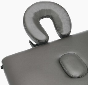 Mesa massagens c/ 2 zonas estrutura madeira 186x68 cm antracite