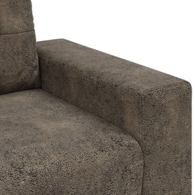 Poltrona vidaXL Cinza Escuro 59 cm em Couro Sintético