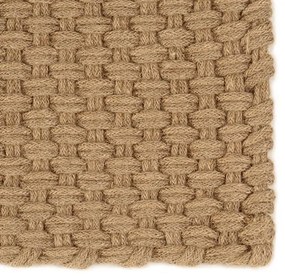 Tapete retangular natural 160x230 cm juta