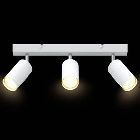 Spotlight de Teto 3 Via Ajustável Branca GU10