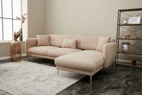 Sofá-Cama de Canto Simena – Bege Dourado – 77 x 77 x 70 cm