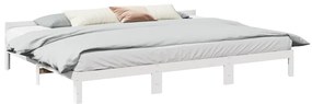 vidaXL Estrutura de cama familiar sem colchão branco 270x200 cm