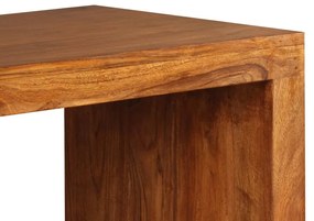 Mesa consola madeira maciça c/ acabamento a mel 110x40x76 cm