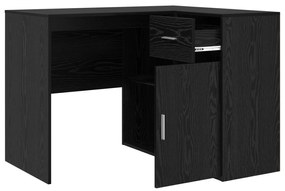 Mesa de Canto Carvalho Preto 102x88x75 cm Madeira Ingenheirada