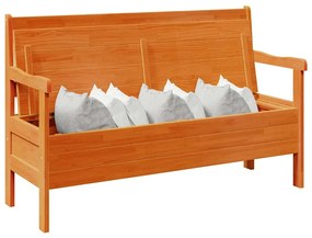 Banco de Exterior vidaXL Acácia 119x76x44 cm Madeira Sólida de Pinheir
