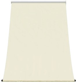 Toldo retrátil 150x150 cm tecido e aço cor creme