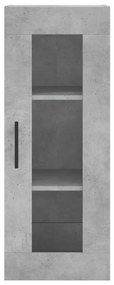Armário de parede 34,5x34x90 cm cinzento cimento