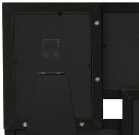 Moldura para 4x(13x18 cm) fotografias MDF preto
